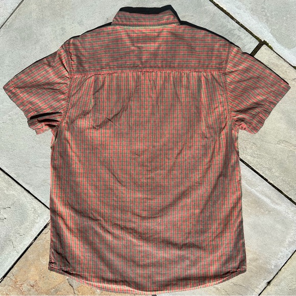 Reworked Y2K Overdyed Check Plaid Short Sleeved Shirt - Picture 2 of 8